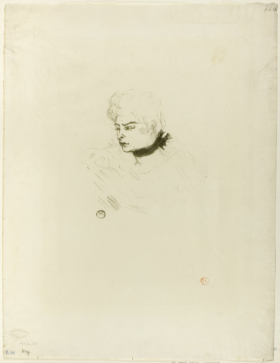 Juffrouw Pois Vert door Henri de Toulouse Lautrec