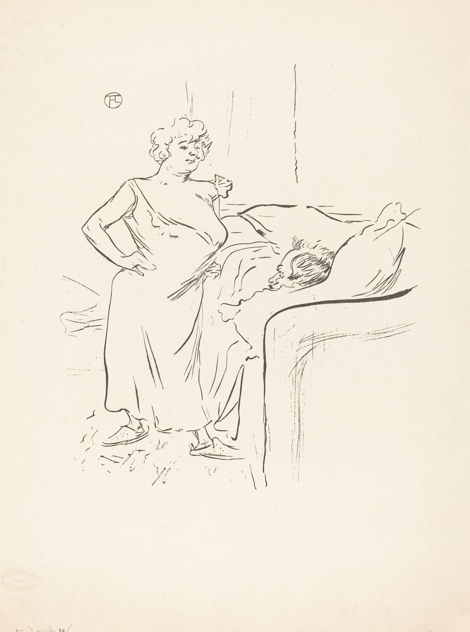 Man en vrouw door Henri de Toulouse Lautrec