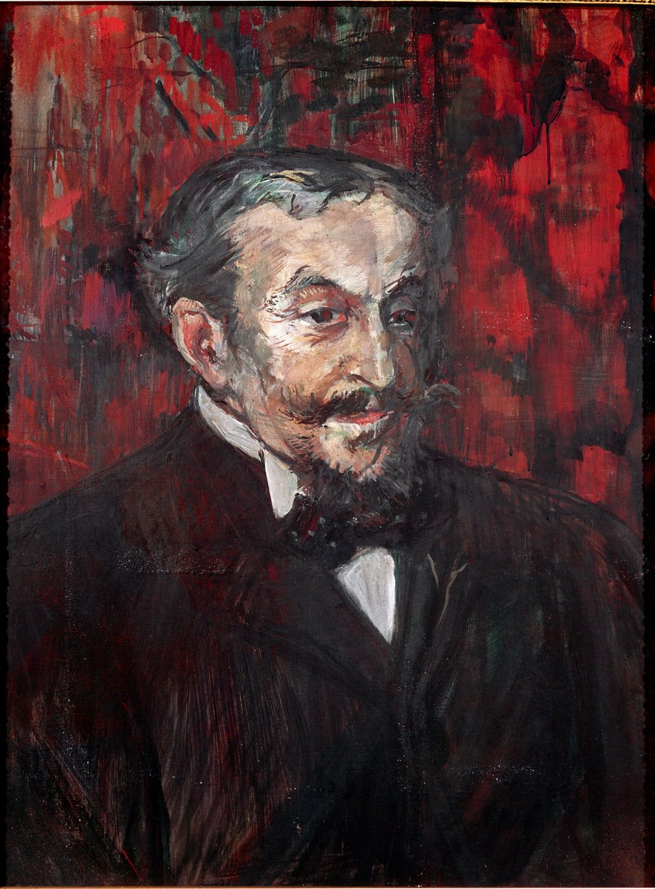 Mannenportret door Henri de Toulouse-Lautrec
