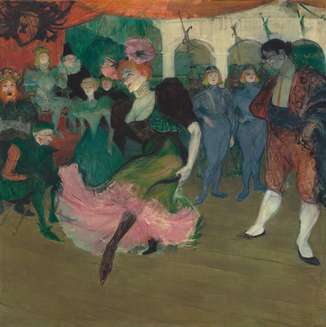 Marcelle Lender danst de bolero in Chilpéric door Henri de Toulouse Lautrec