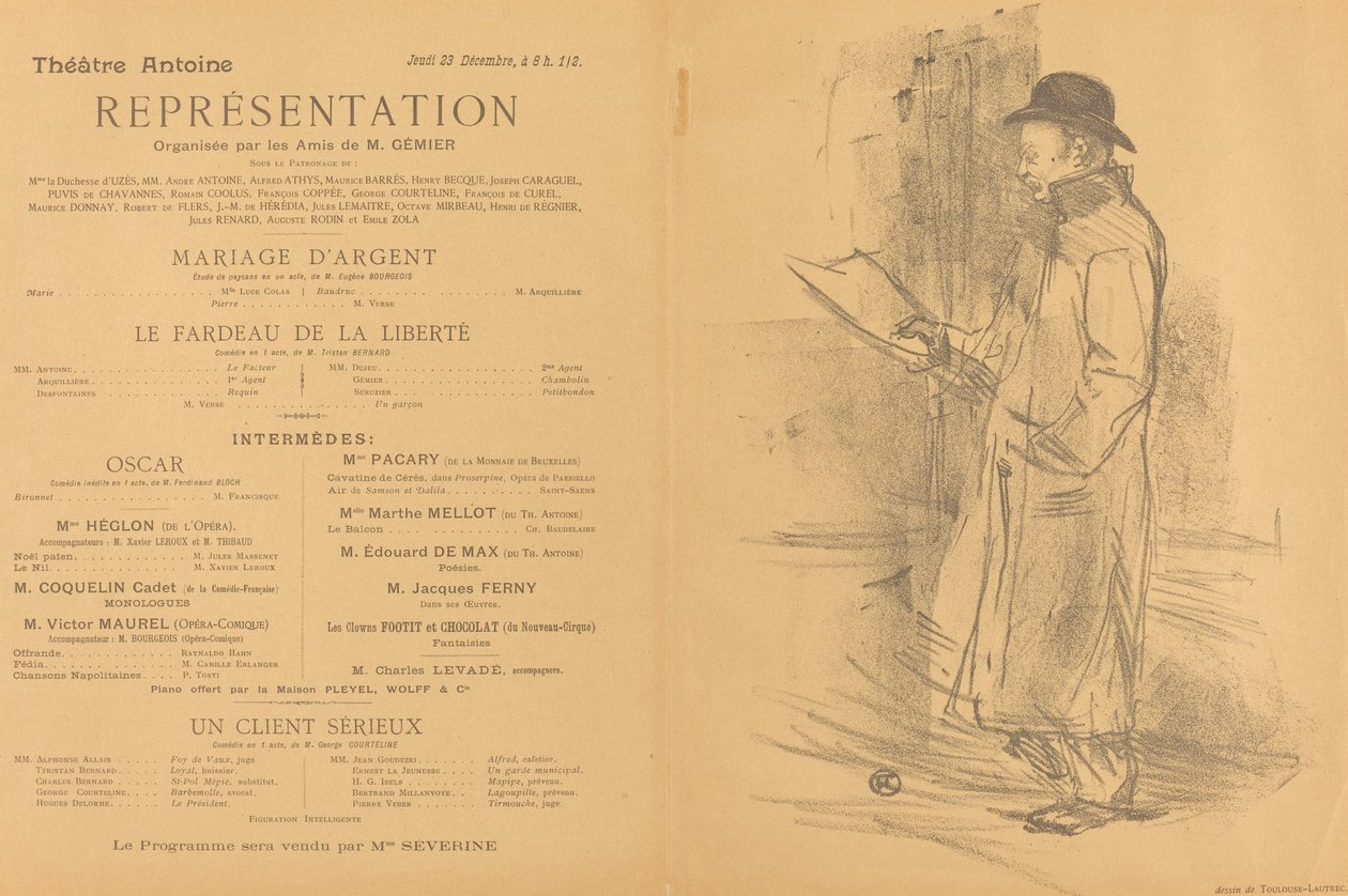Zilveren Huwelijk; De Last van de Vrijheid; Een Serieuze Klant door Henri de Toulouse Lautrec