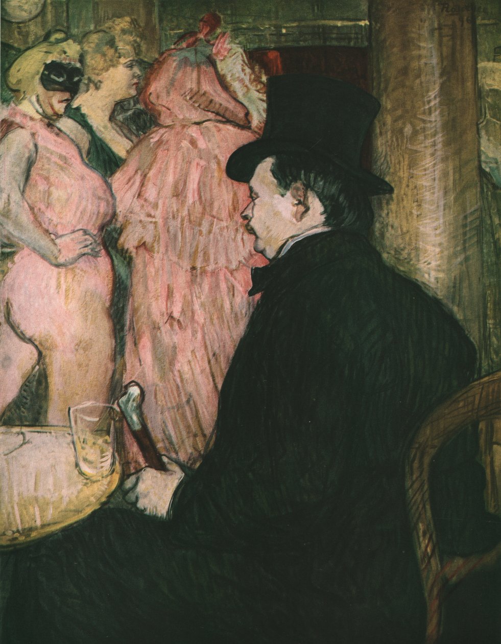 Maxime Dethomas door Henri de Toulouse-Lautrec