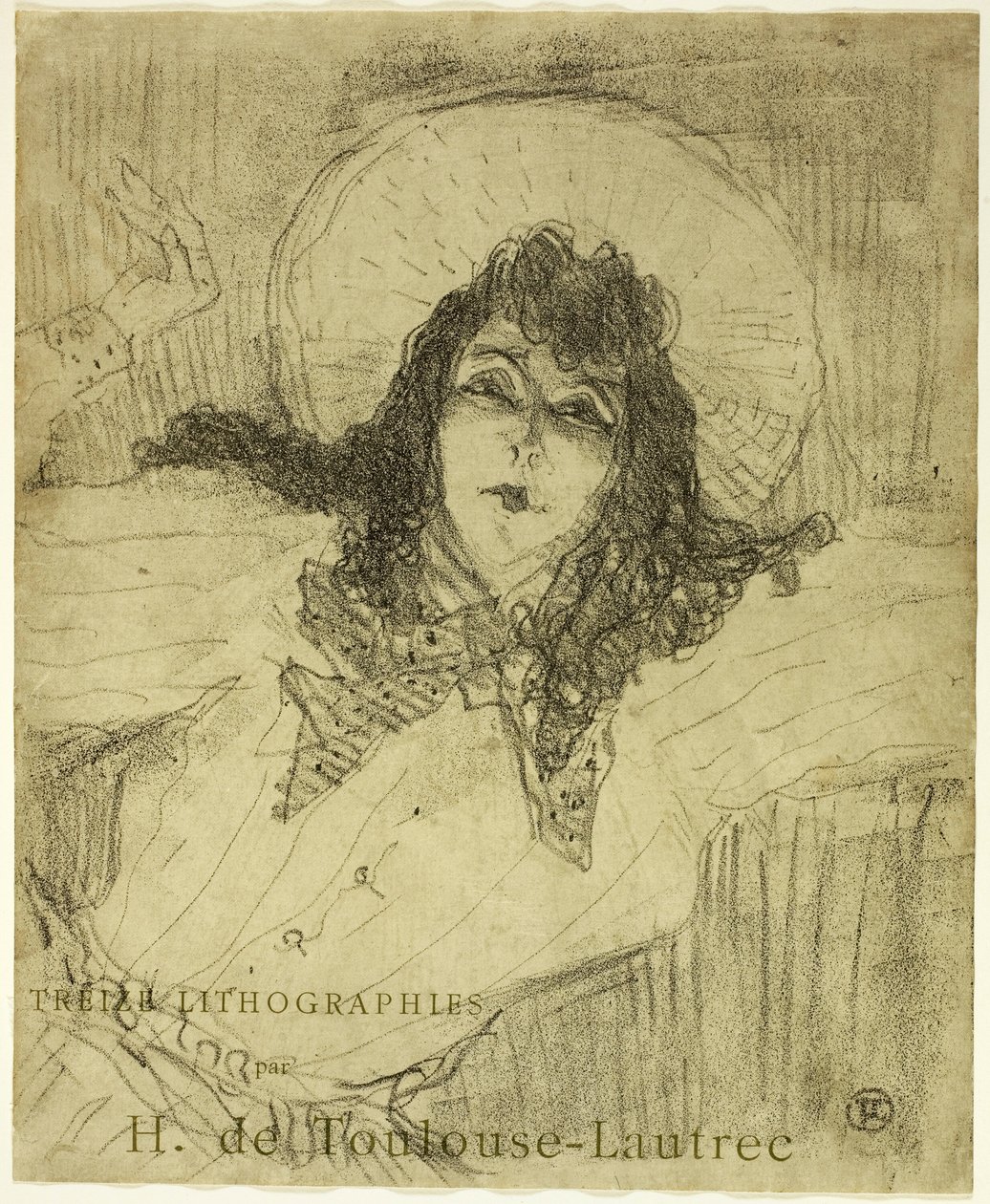 May Belfort, uit Treize Lithographies door Henri de Toulouse Lautrec