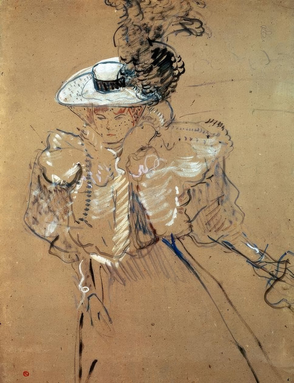 Misia Natanson door Henri de Toulouse Lautrec