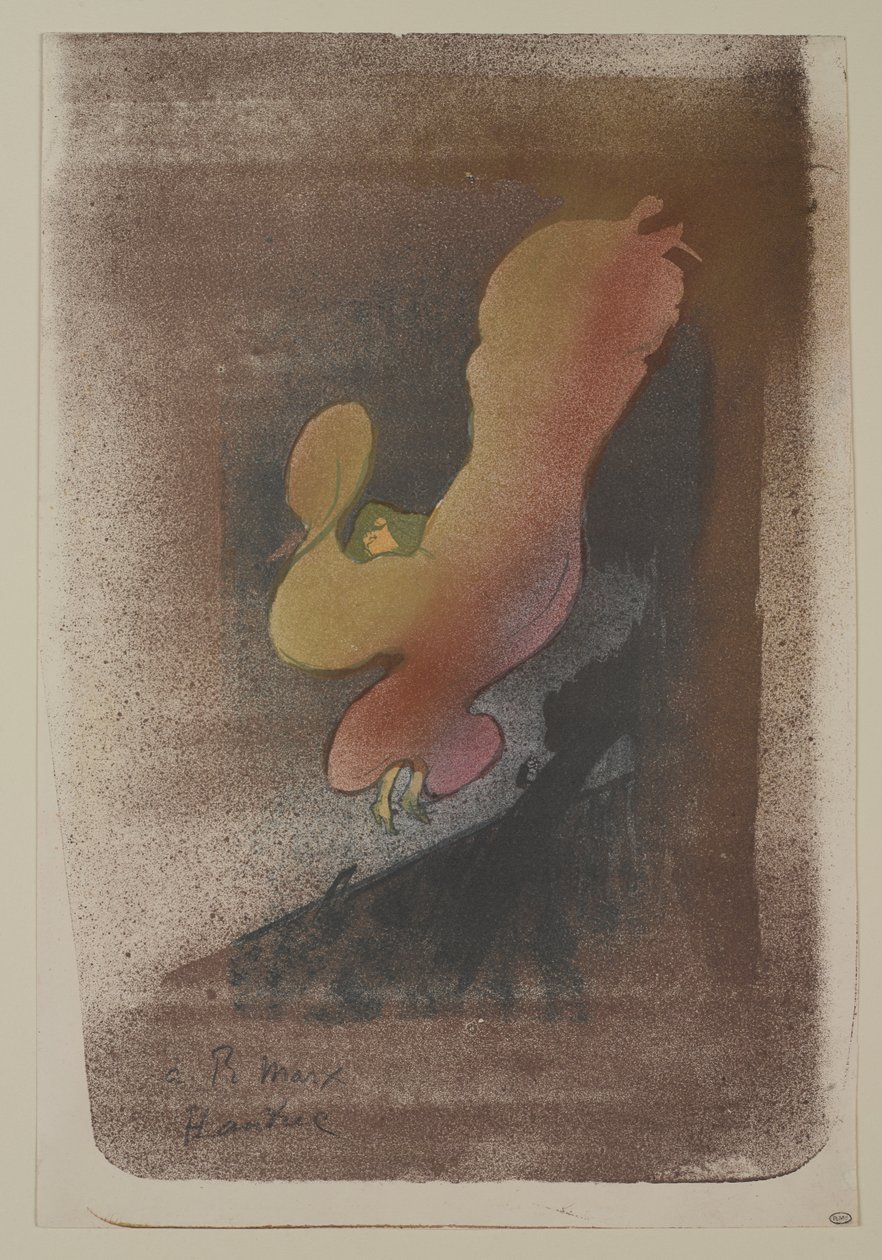 Miss Loïe Fuller, 1893 door Henri de Toulouse Lautrec