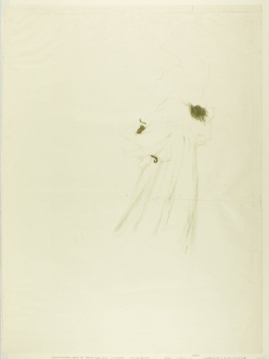 Miss May Belfort (grote plaat) door Henri de Toulouse Lautrec