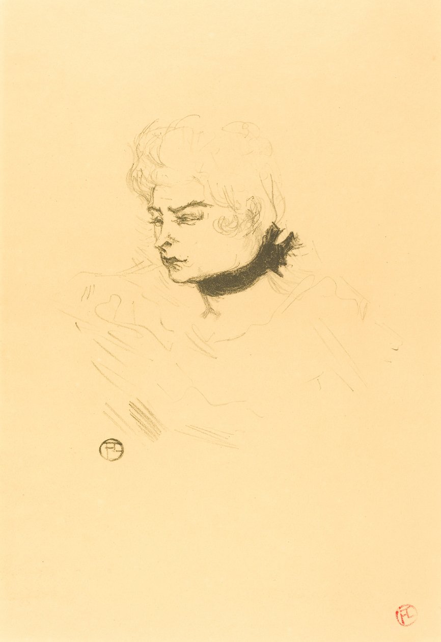 Juffrouw Groene Erwt door Henri de Toulouse Lautrec