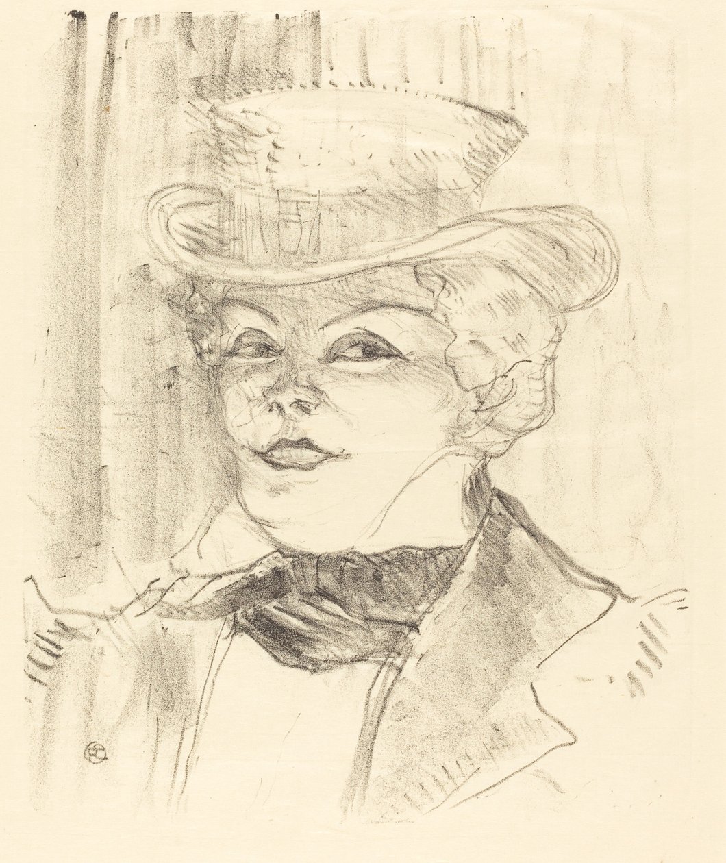 Mme. Réjane, 1898 door Henri de Toulouse Lautrec