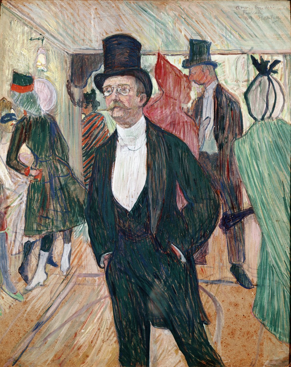 Monsieur Fourcade door Henri de Toulouse-Lautrec