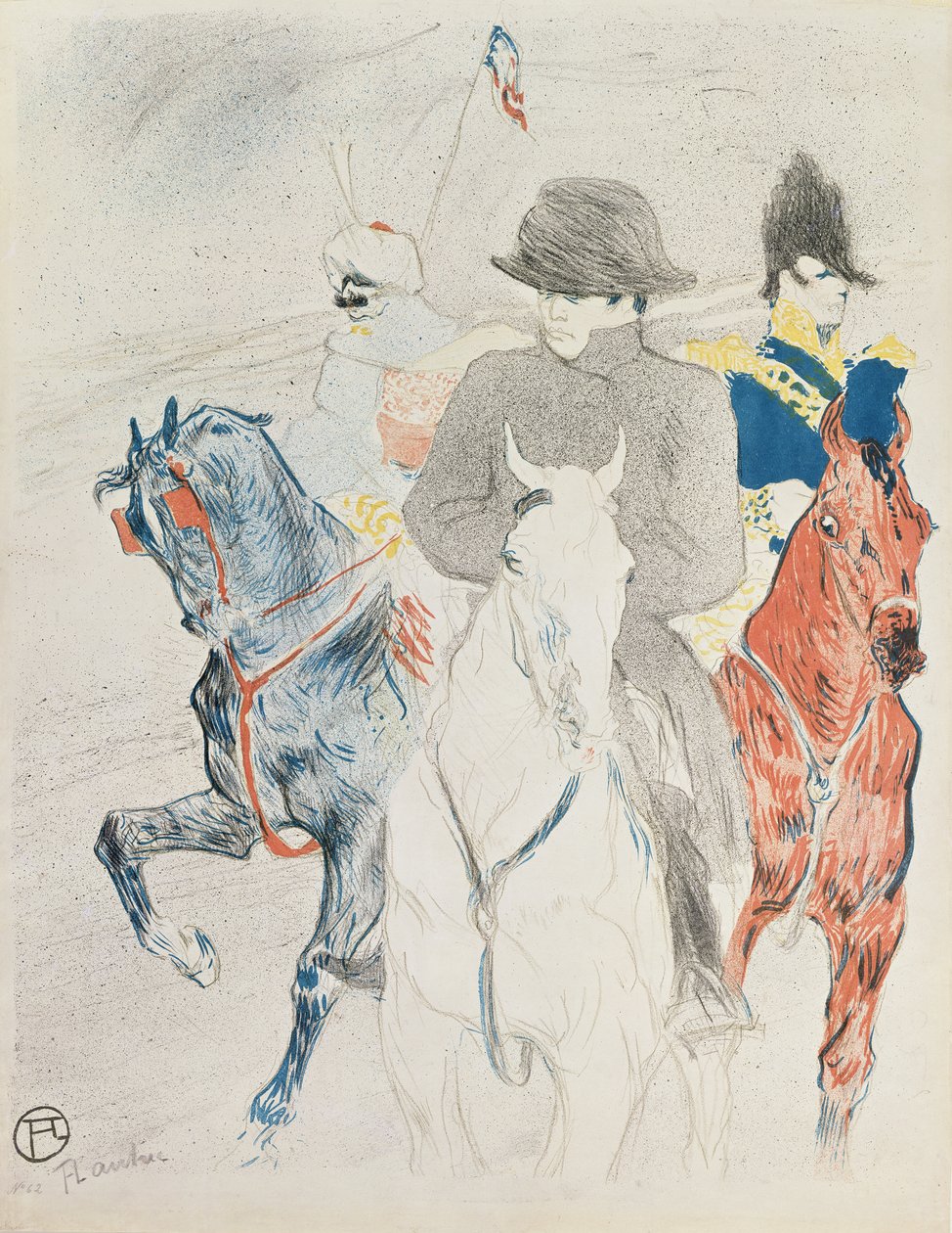 Napoleon te Paard, 1895 door Henri de Toulouse Lautrec