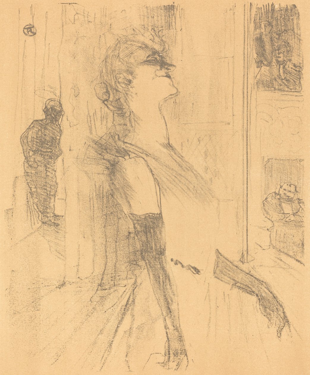 Op het Podium door Henri de Toulouse Lautrec