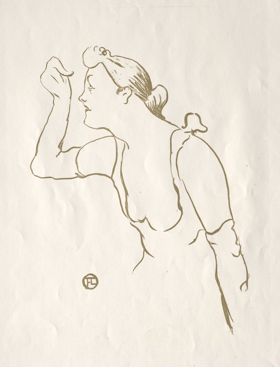 Paula Brébion door Henri de Toulouse Lautrec
