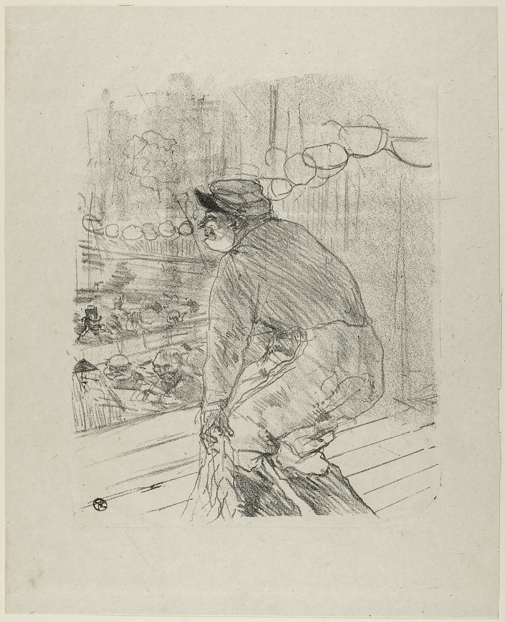 Polin, uit Treize Lithographies door Henri de Toulouse Lautrec