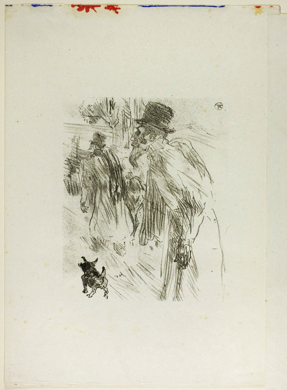 Poolse Joden, Karlsbad, uit Au Pied du Sinaï door Henri de Toulouse Lautrec