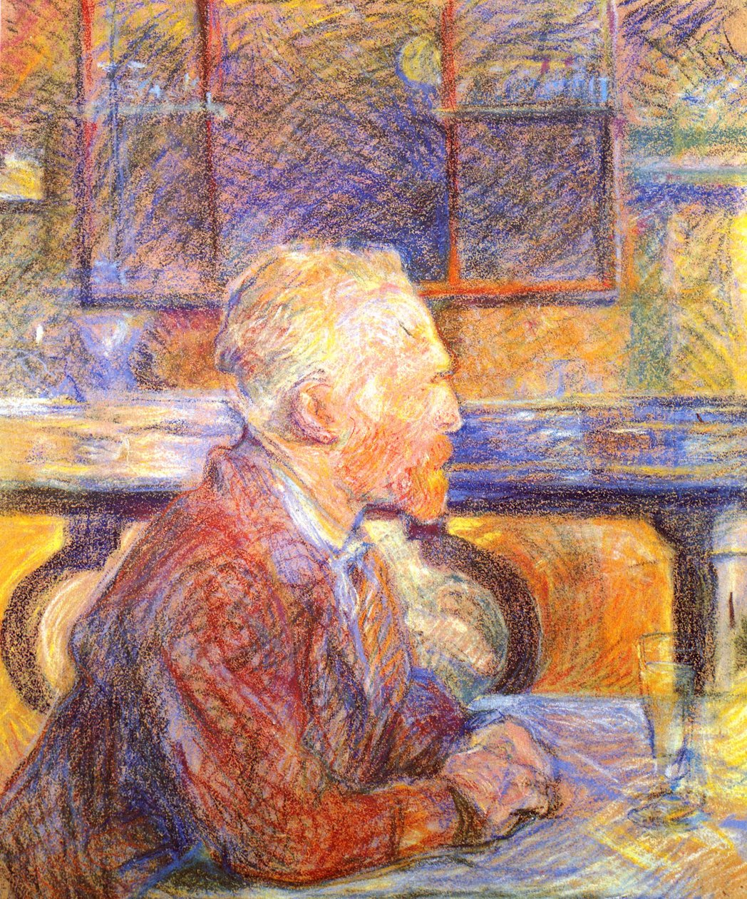 Portret van Vincent van Gogh door Henri de Toulouse Lautrec