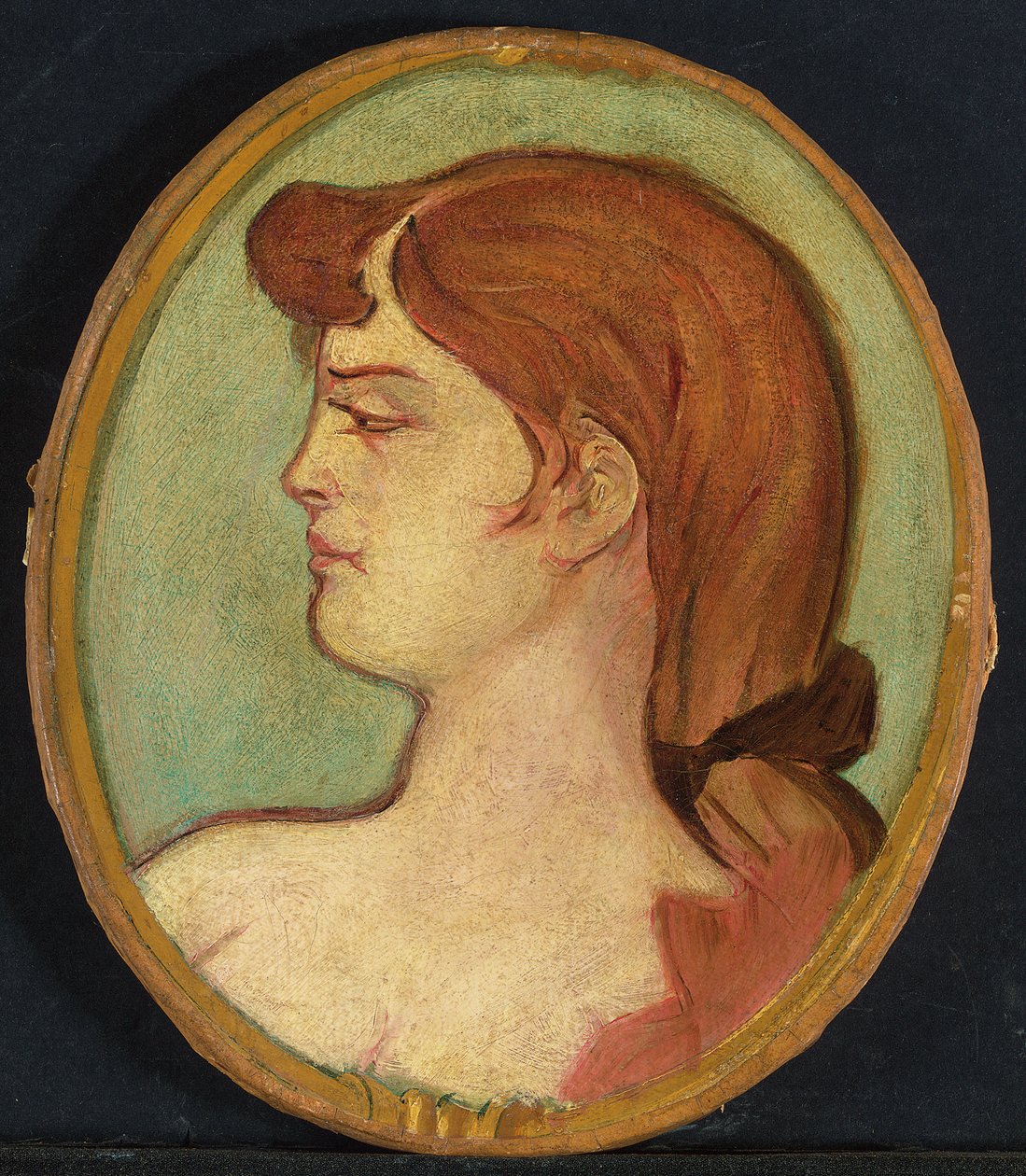 Portret van een vrouw van het huis aan de Rue d