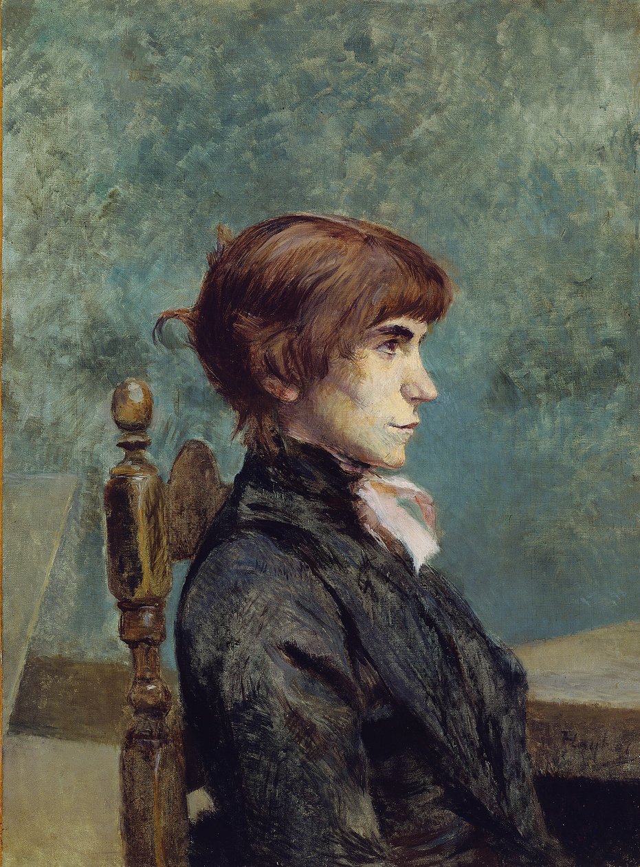 Portret van Jeanne Wenz door Henri de Toulouse Lautrec