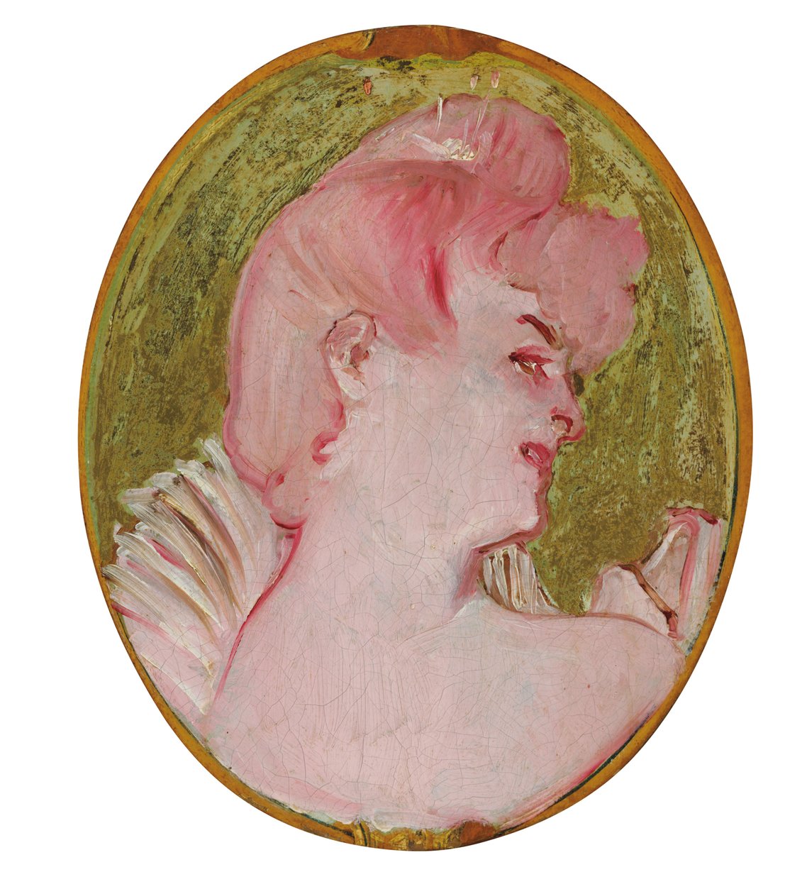 Portret van een vrouw door Henri de Toulouse-Lautrec