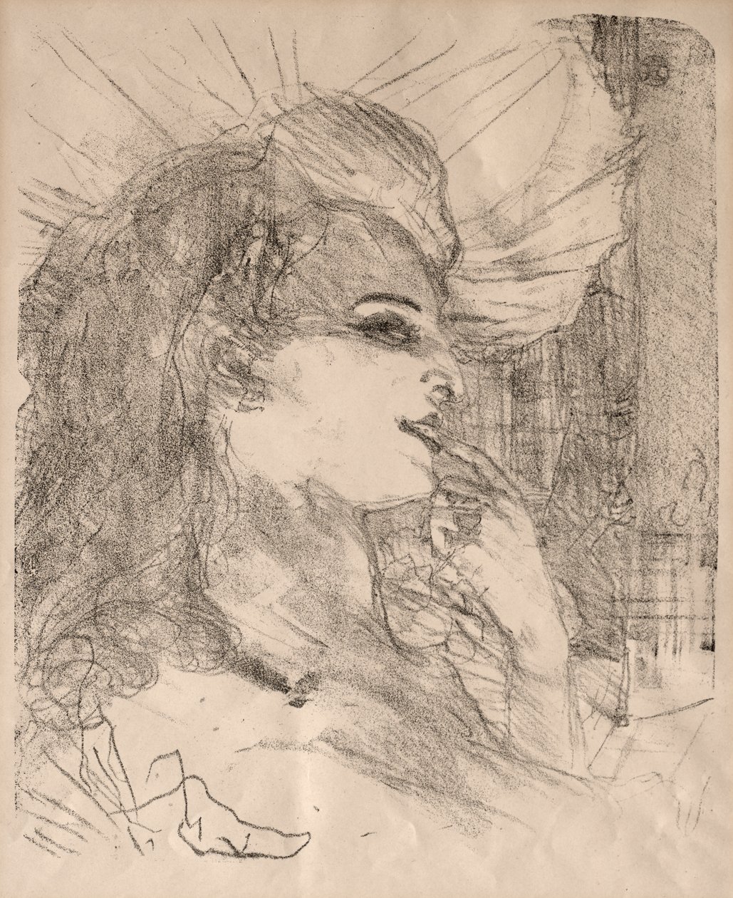 Portretten van Acteurs en Actrices: Dertien Lithografieën: Anna Held door Henri de Toulouse Lautrec
