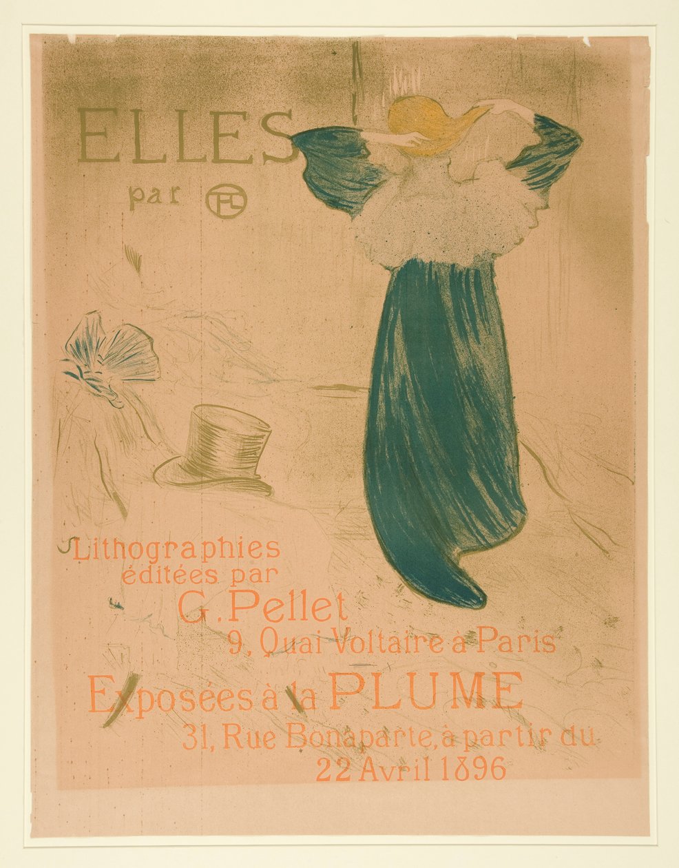 Poster van frontispice voor door Henri de Toulouse Lautrec