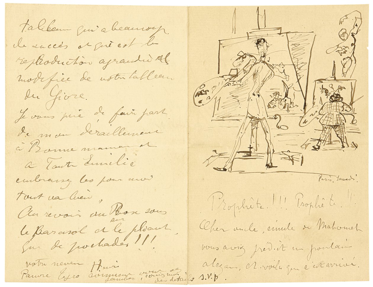 Princeteau en Lautrec door Henri de Toulouse Lautrec