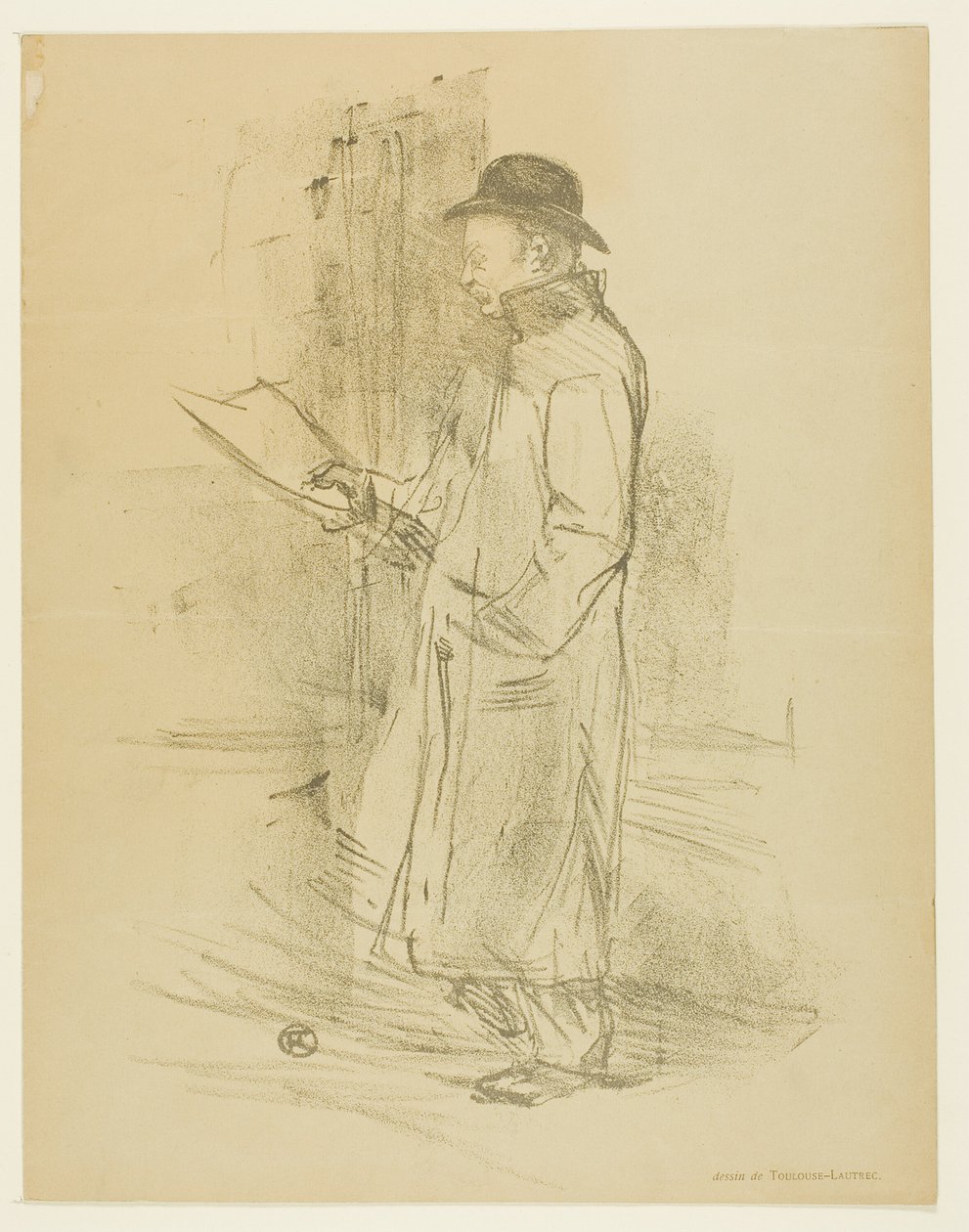 Programma voor het Gémier-benefiet door Henri de Toulouse Lautrec