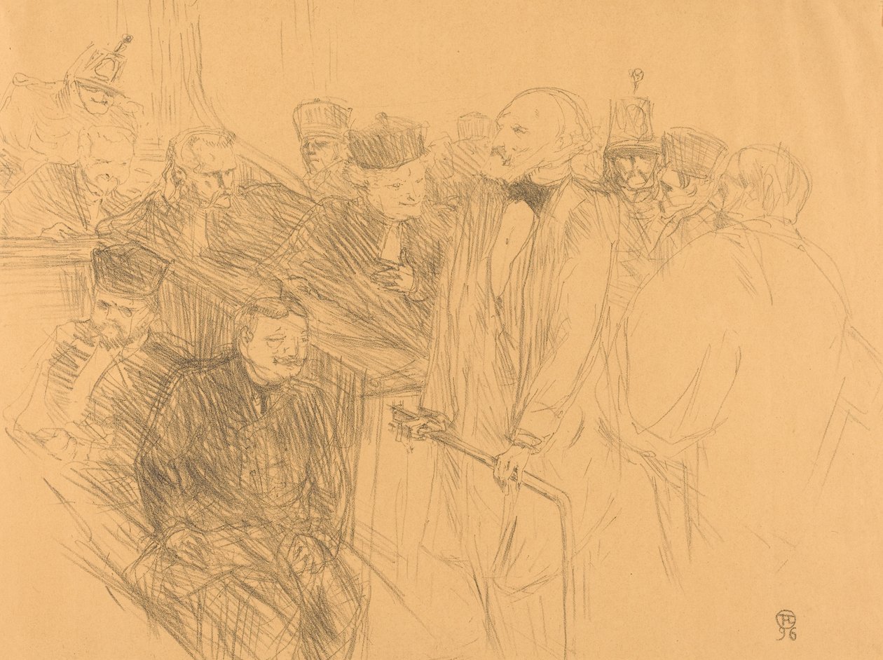 Ribot Deposition Déposition Ribot, 1896 door Henri de Toulouse Lautrec