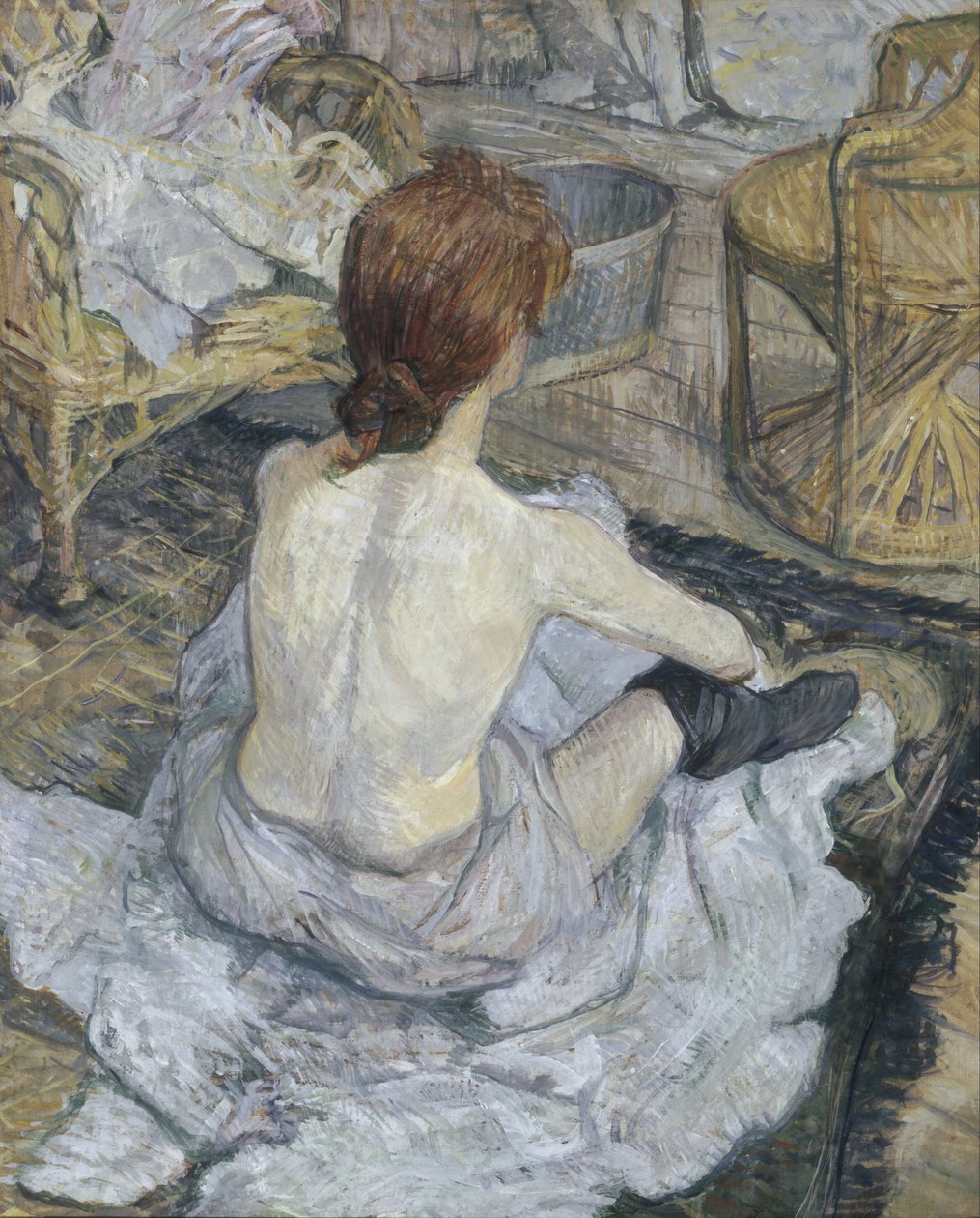 Rousse La Toilette door Henri de Toulouse Lautrec
