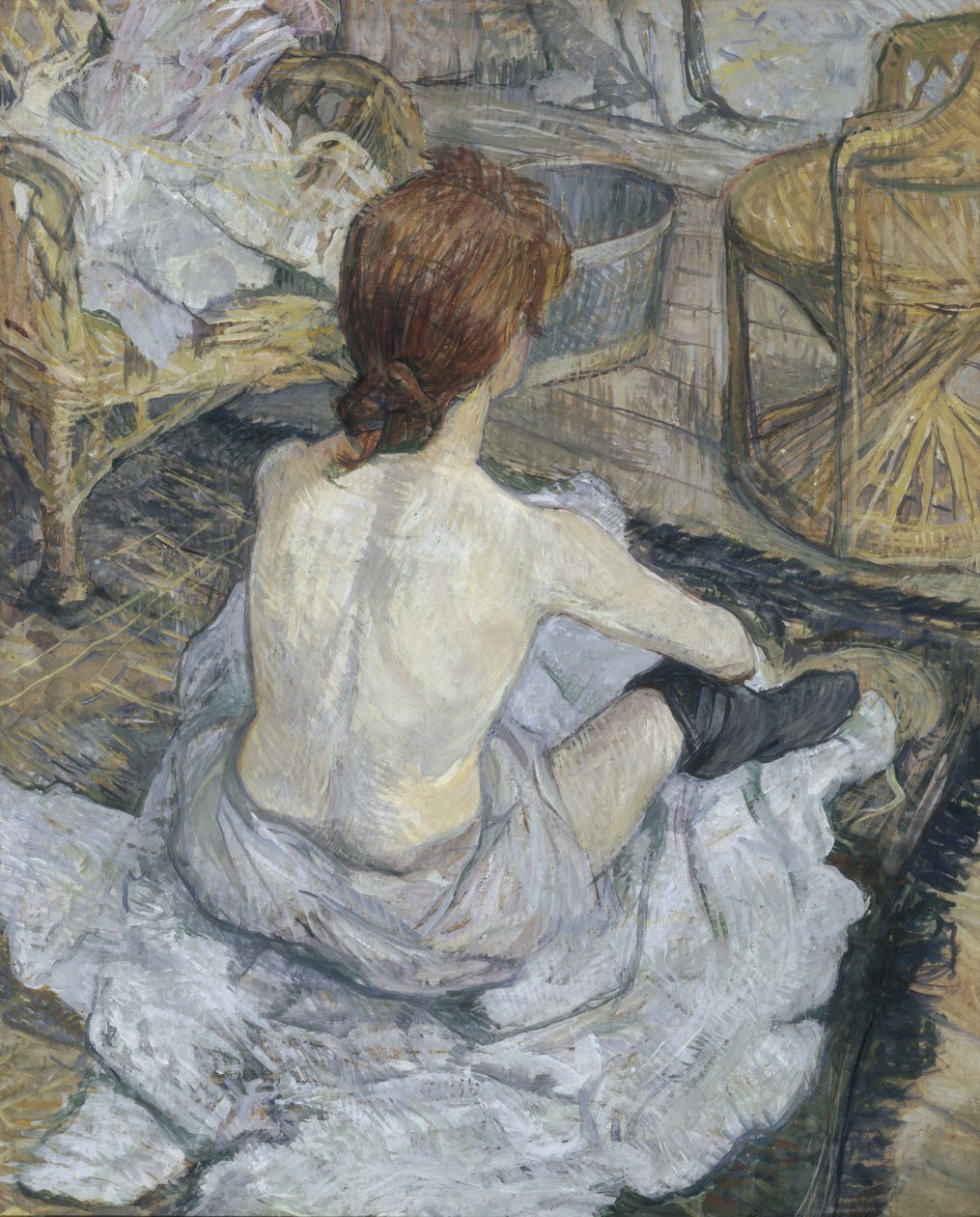 Rousse, ook bekend als La Toilette door Henri de Toulouse-Lautrec