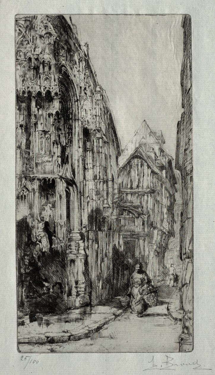 Saint-Etienne des Tonneliers in Rouen door Henri de Toulouse Lautrec