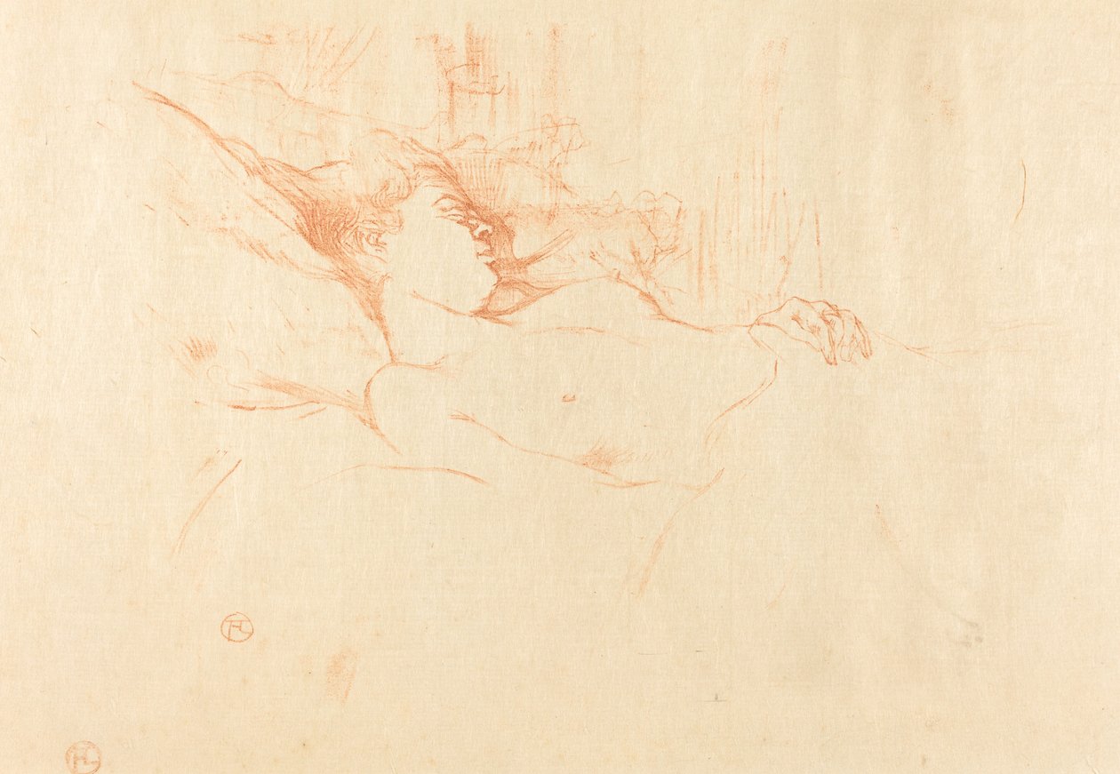Slaap, 1896 door Henri de Toulouse Lautrec
