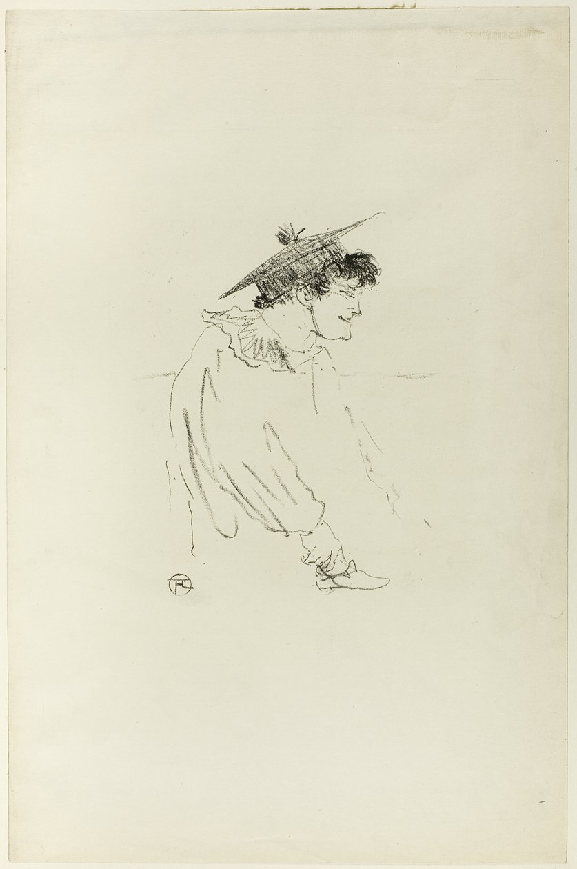 Klein Engels meisje (Miss Dolly) door Henri de Toulouse Lautrec