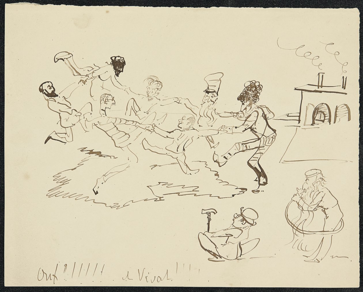 Ondergang, 1881 door Henri de Toulouse Lautrec