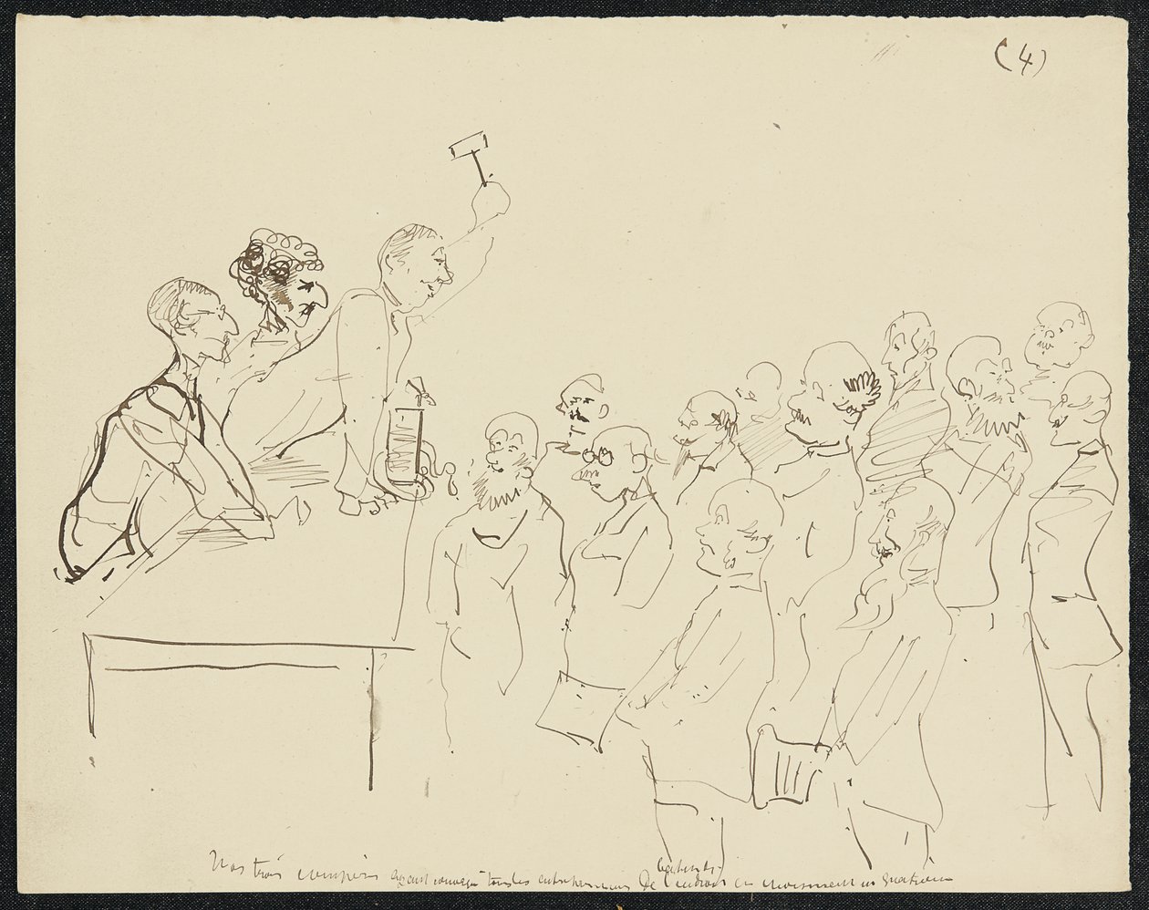 Ondergang, 1881 door Henri de Toulouse Lautrec