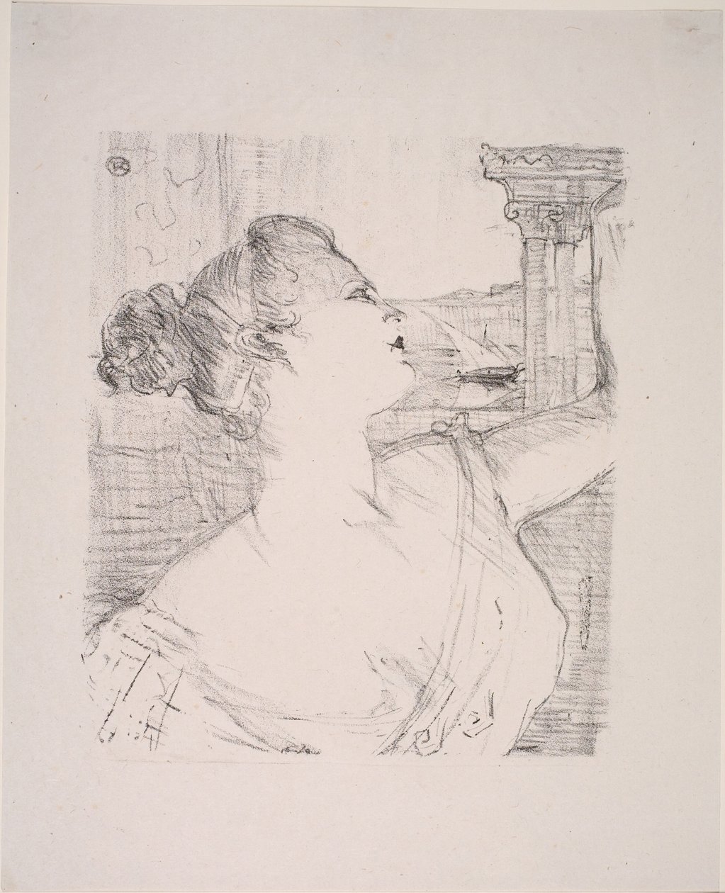 Sybil Sanderson door Henri de Toulouse Lautrec