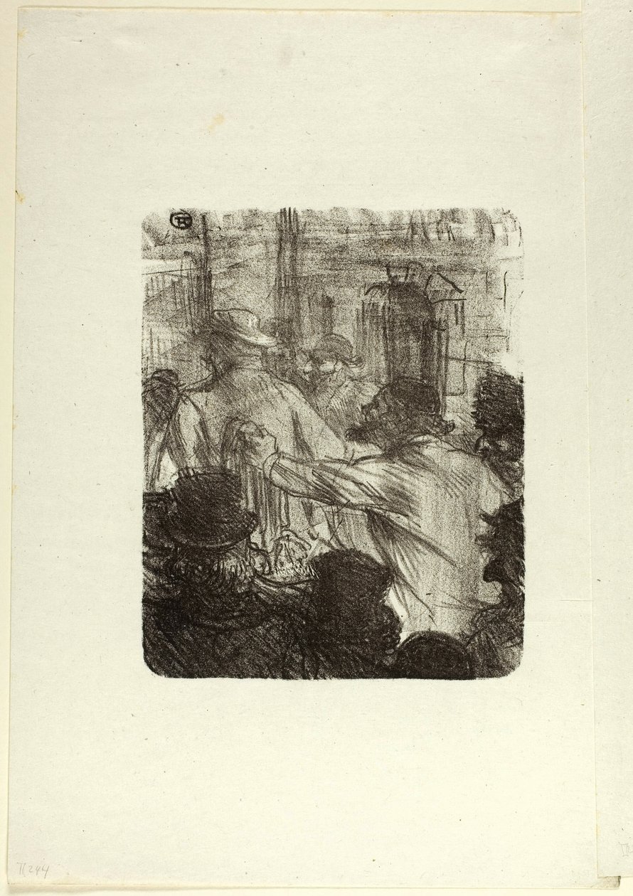 Textielmarkt, Krakau, uit Au Pied du Sinaï door Henri de Toulouse Lautrec