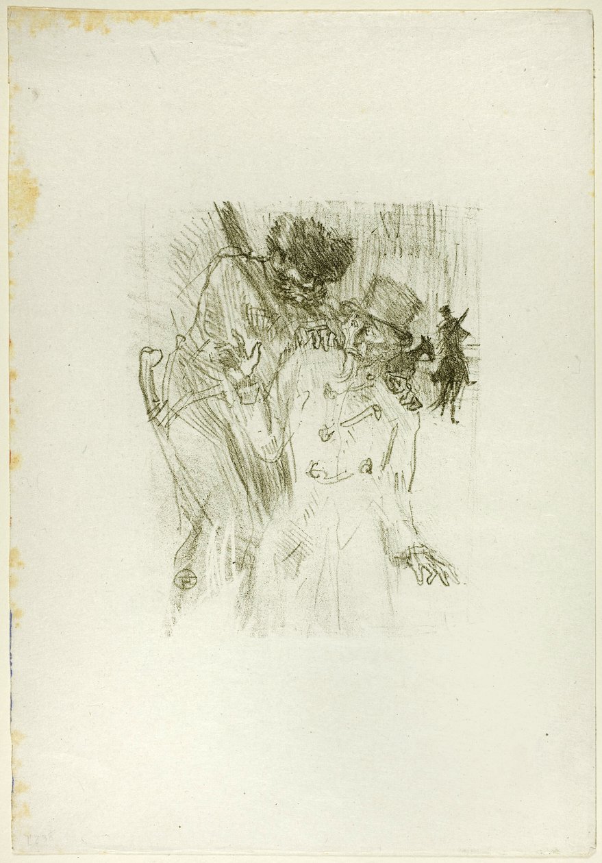 De arrestatie van Schlomé Fuss, uit Au Pied du Sinaï door Henri de Toulouse Lautrec