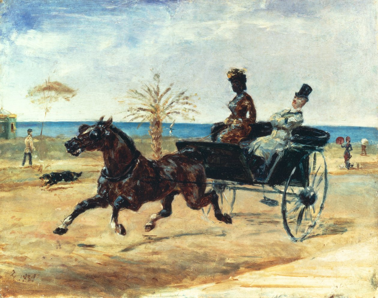 De zwarte gravin, 1881 door Henri de Toulouse Lautrec