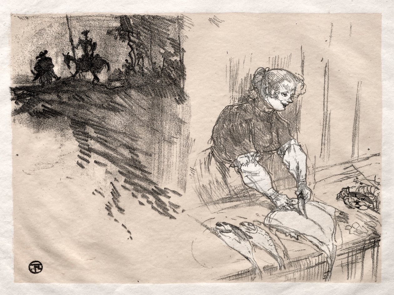 De korte vreugden: Omslag, 1897 door Henri de Toulouse Lautrec