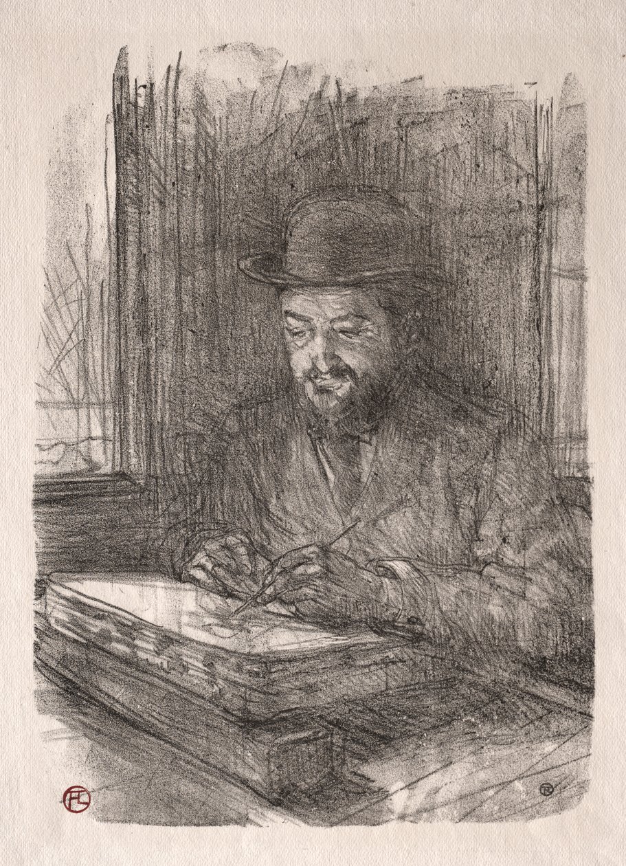 De Goede Lithograaf door Henri de Toulouse Lautrec