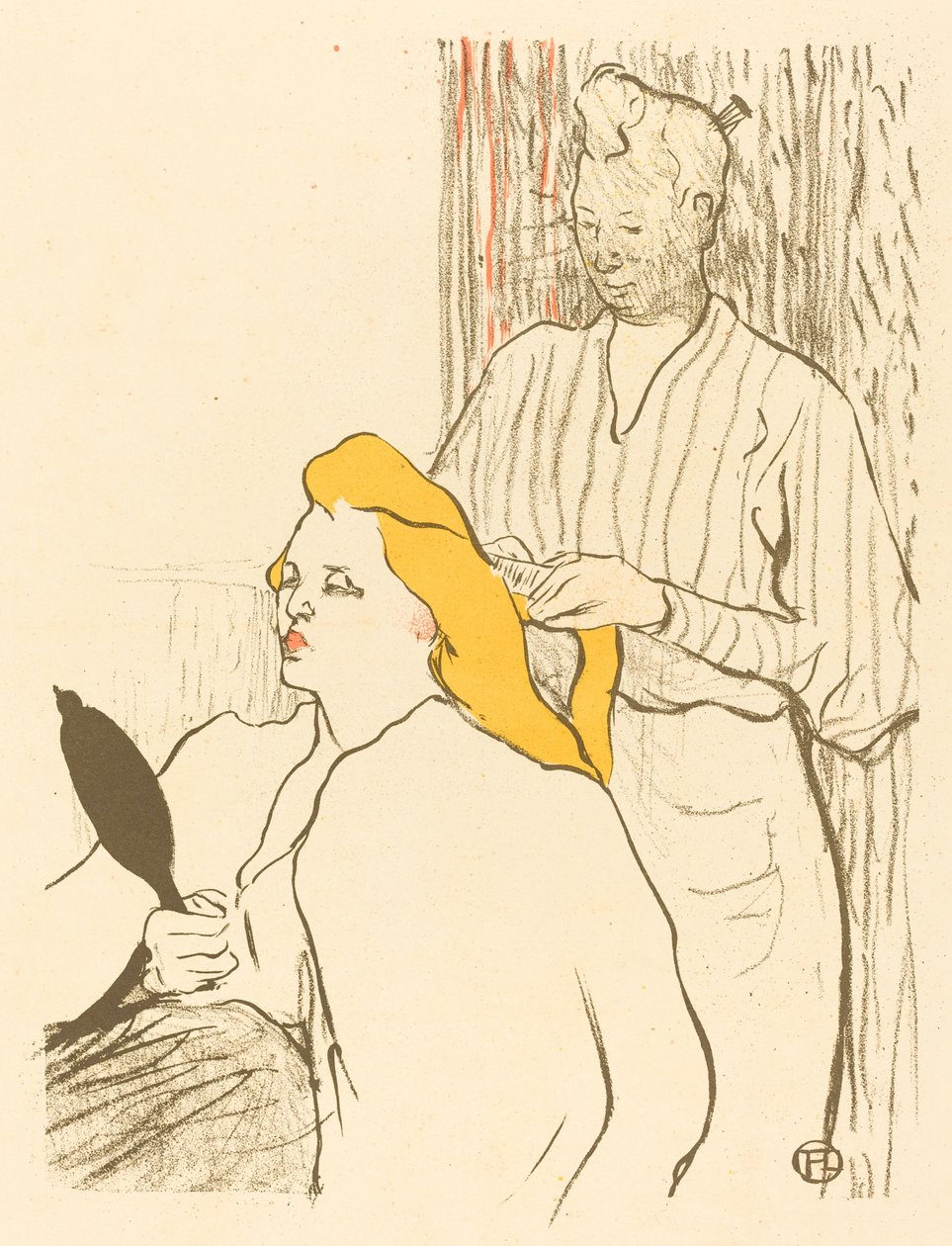 De Kapper - Programma voor het Théâtre Libre, 1893 door Henri de Toulouse Lautrec