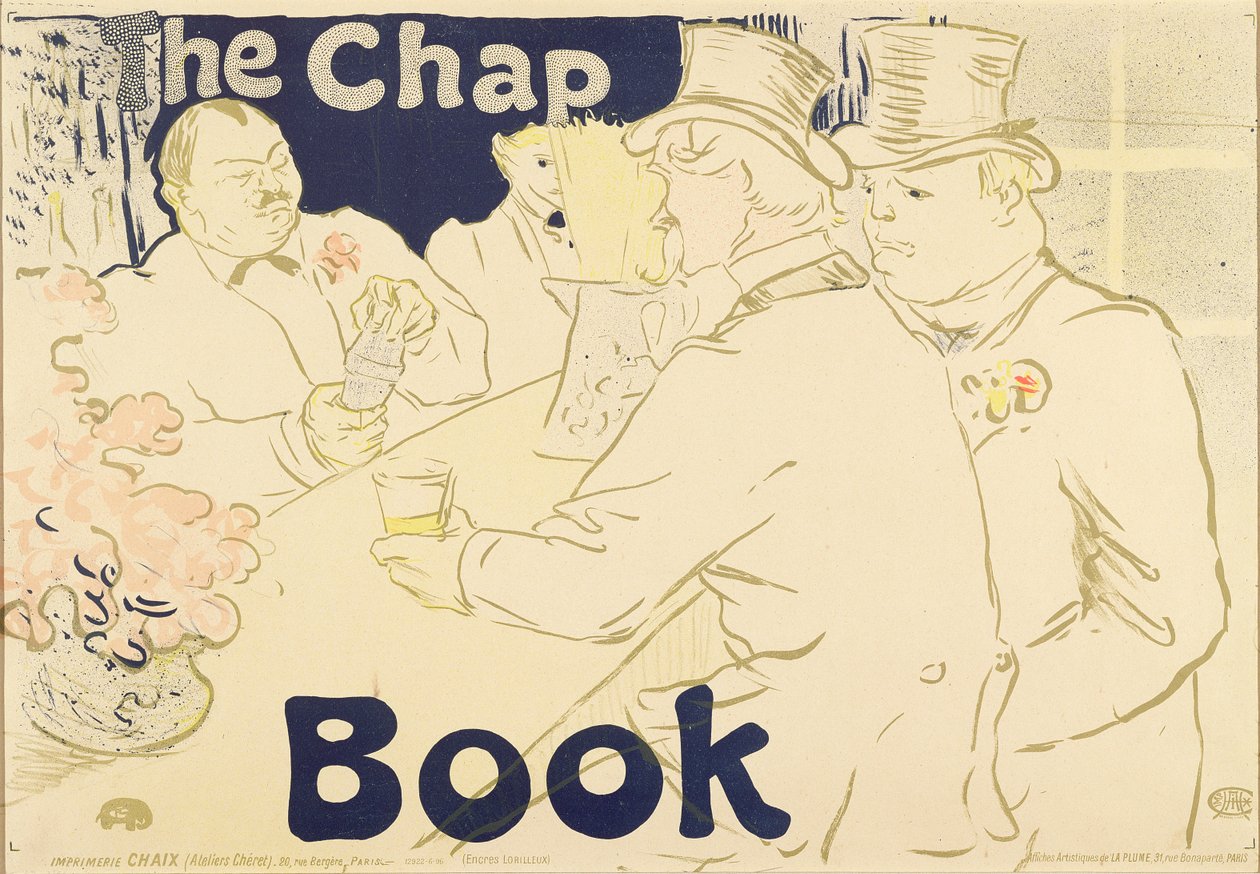 De Ierse en Amerikaanse Bar, rue Royale, poster voor The Chap Book, 1895 door Henri de Toulouse Lautrec