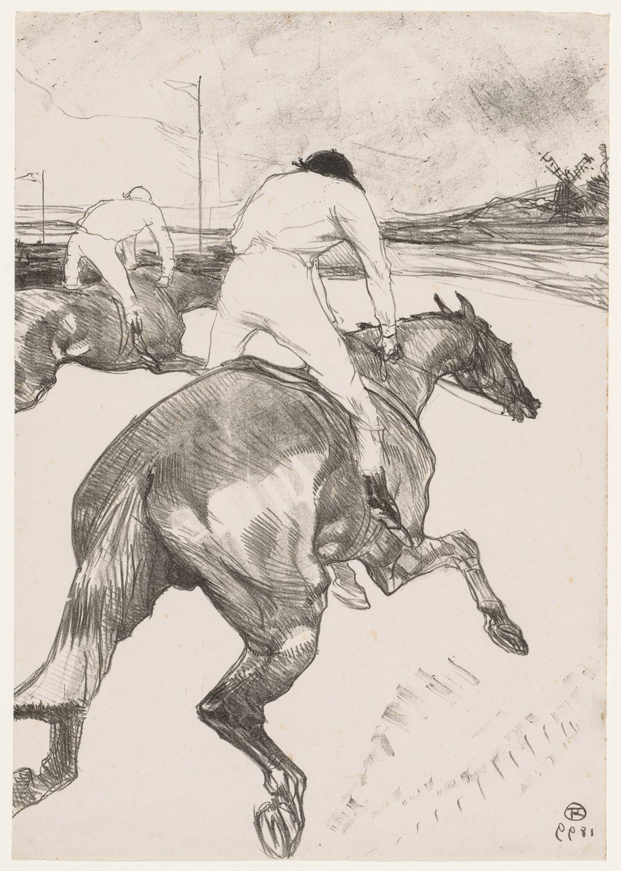 De Jockey, 1899 door Henri de Toulouse Lautrec