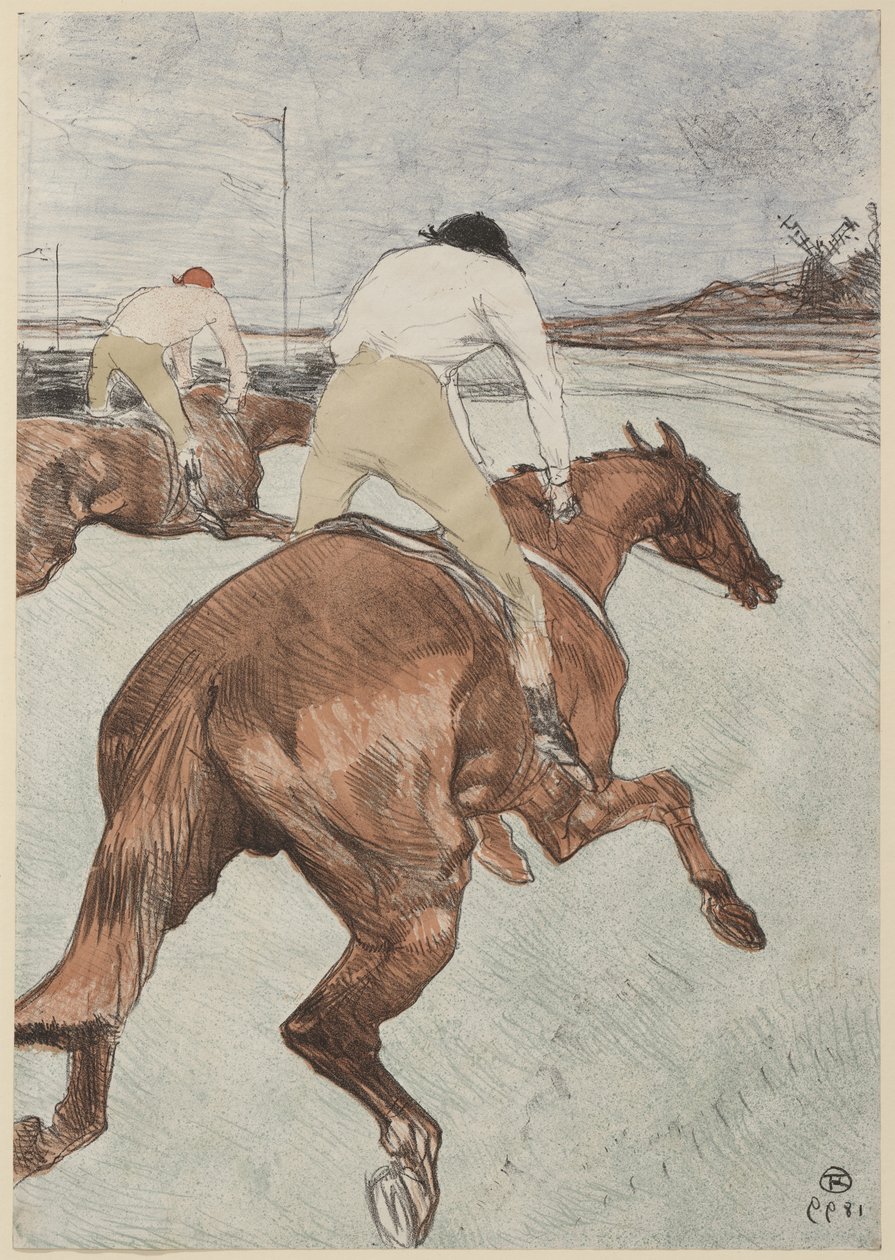 De Jockey, 1899 door Henri de Toulouse Lautrec
