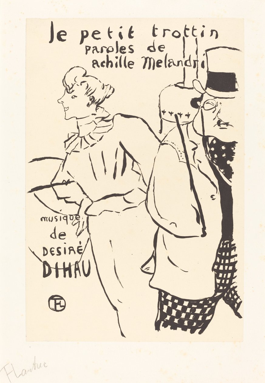 Het Kleine Boodschappenmeisje door Henri de Toulouse Lautrec