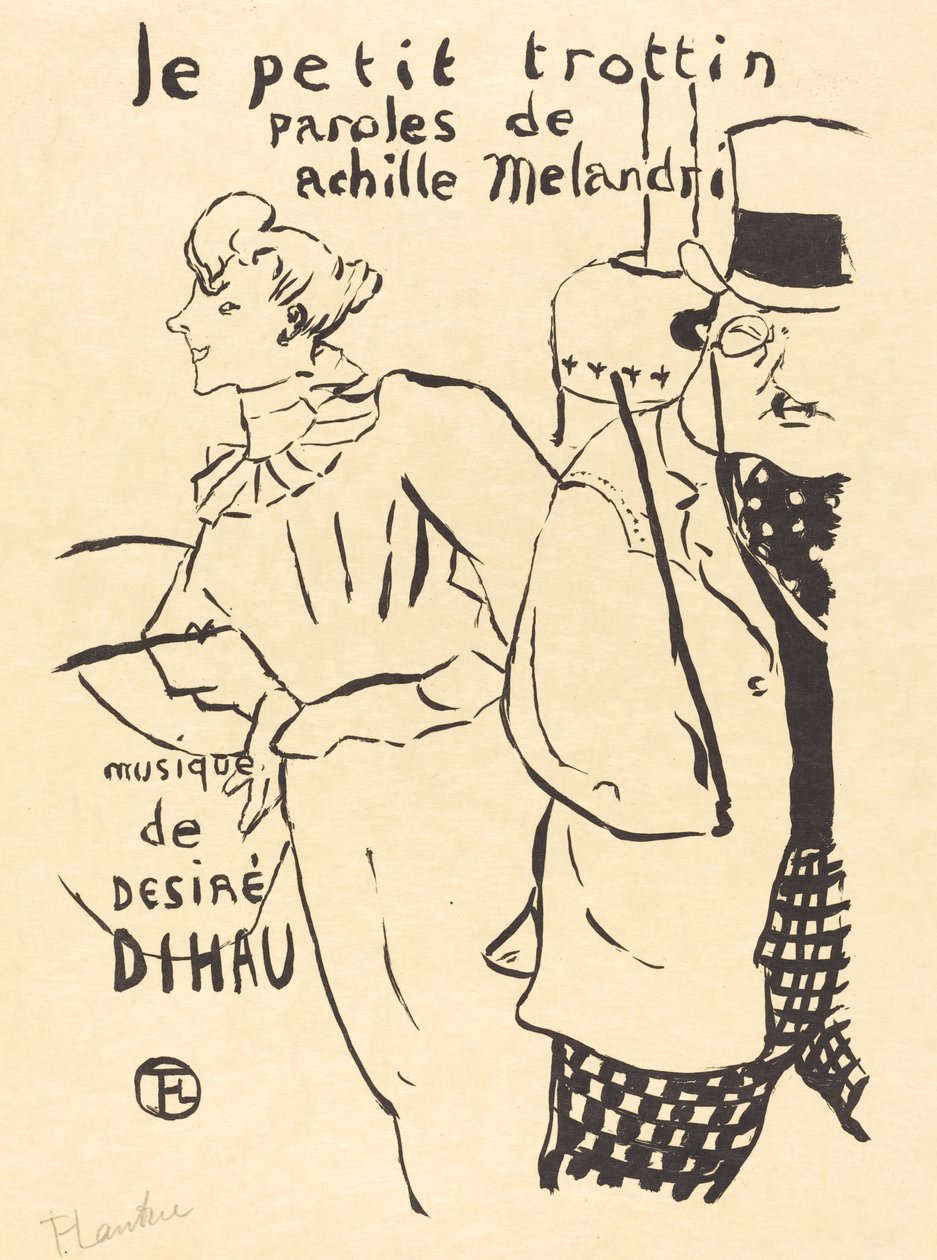 Het kleine boodschappenmeisje Le petit trottin, 1893 door Henri de Toulouse Lautrec