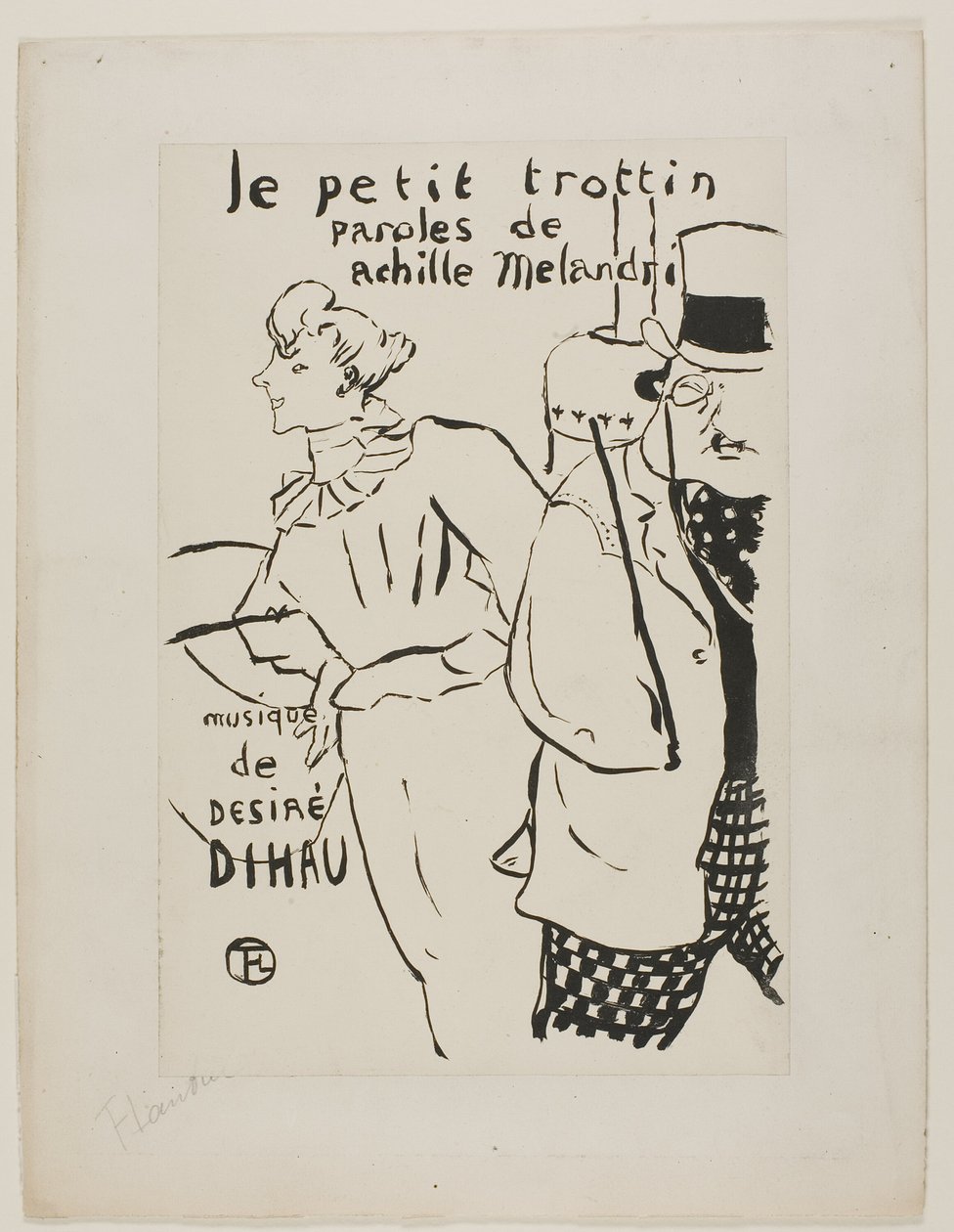 Het kleine boodschappenmeisje door Henri de Toulouse-Lautrec