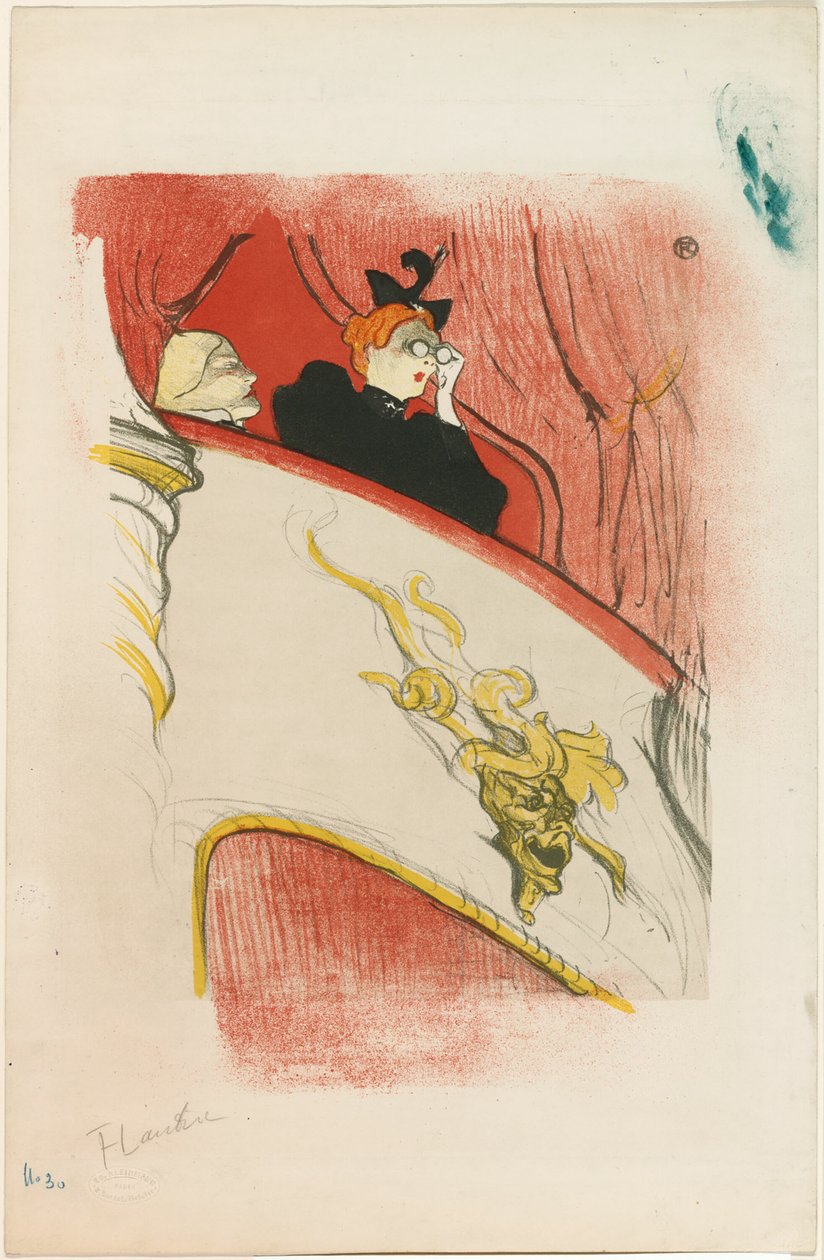 De Loge met het Vergulde Masker door Henri de Toulouse Lautrec