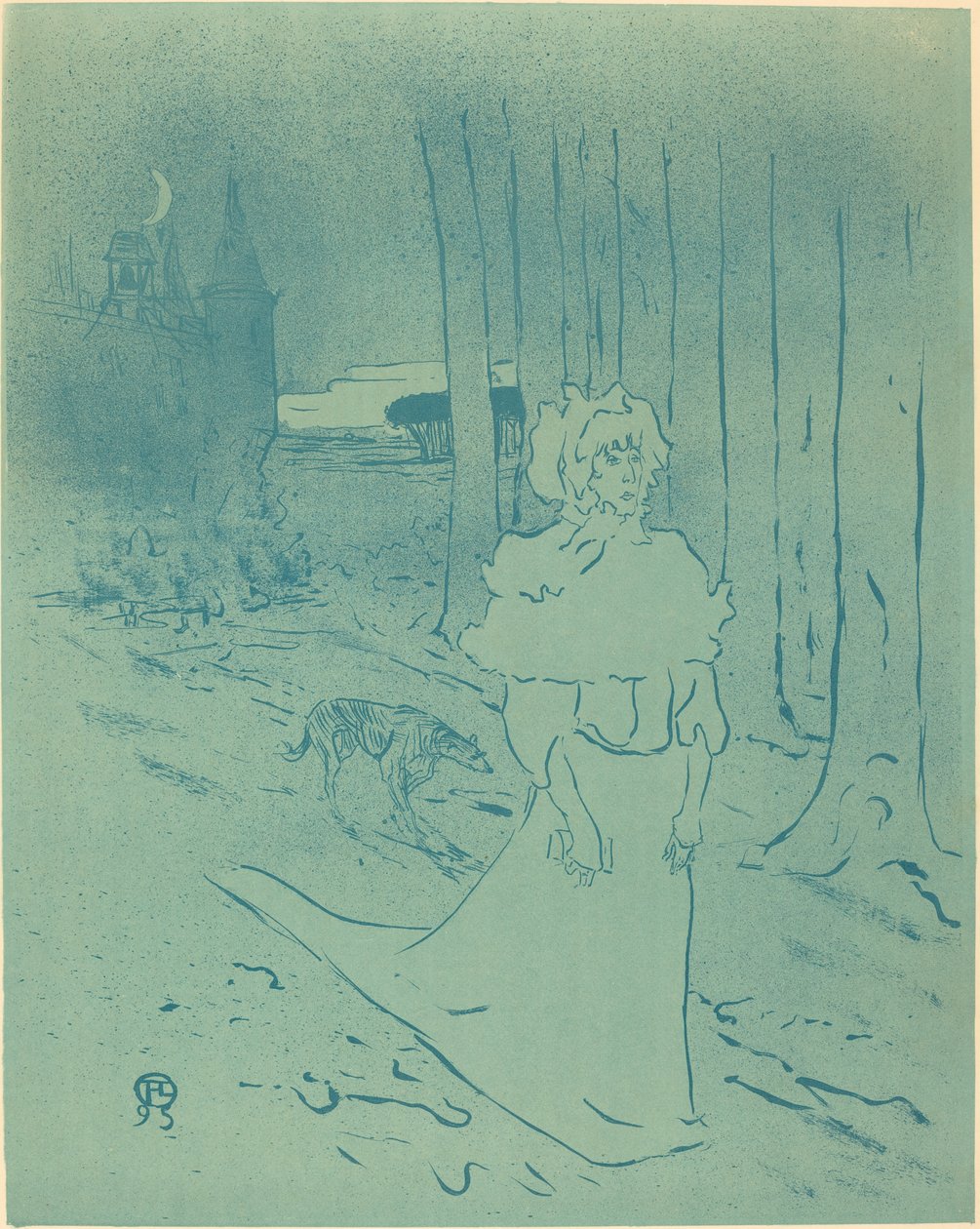 De Vrouwe van het Landhuis of het Omen, 1895 door Henri de Toulouse Lautrec