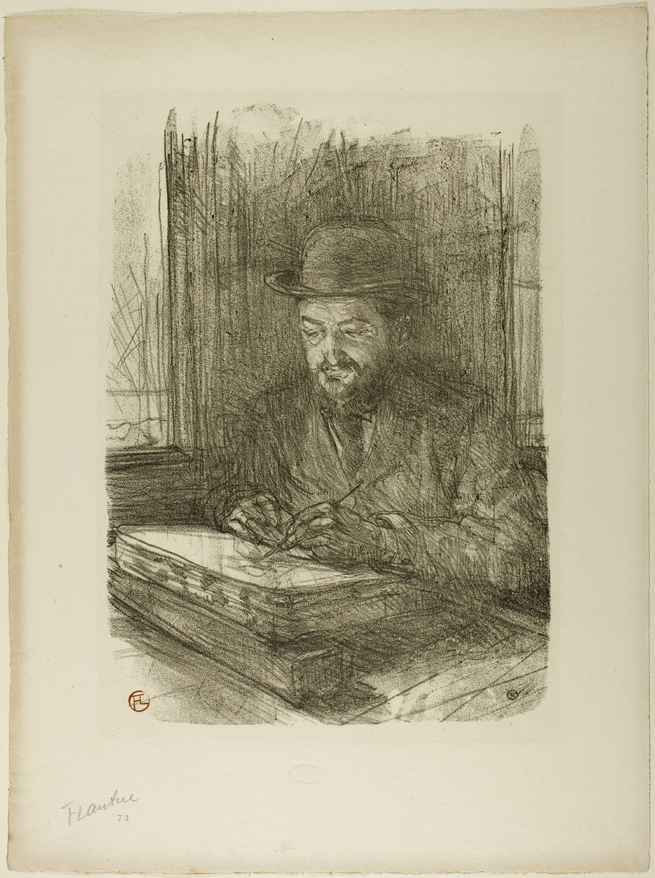 De Meestergraveur, Adolphe Albert door Henri de Toulouse Lautrec